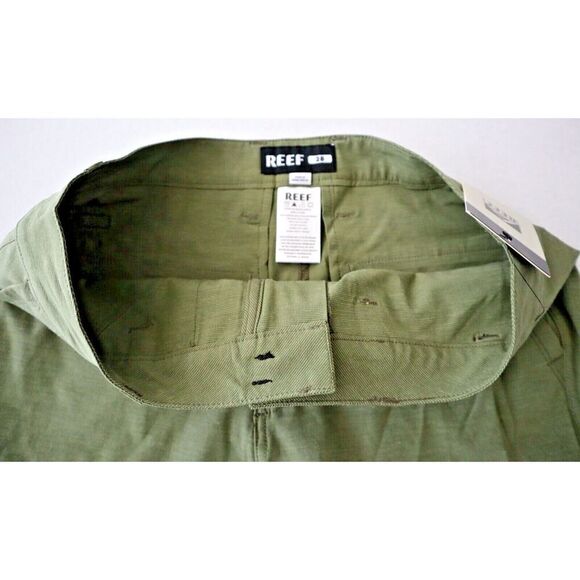 Reef 3FMWH0280 Men's Sz 28 Light Olive Dante 20" Walk Shorts - Picture 3 of 9
